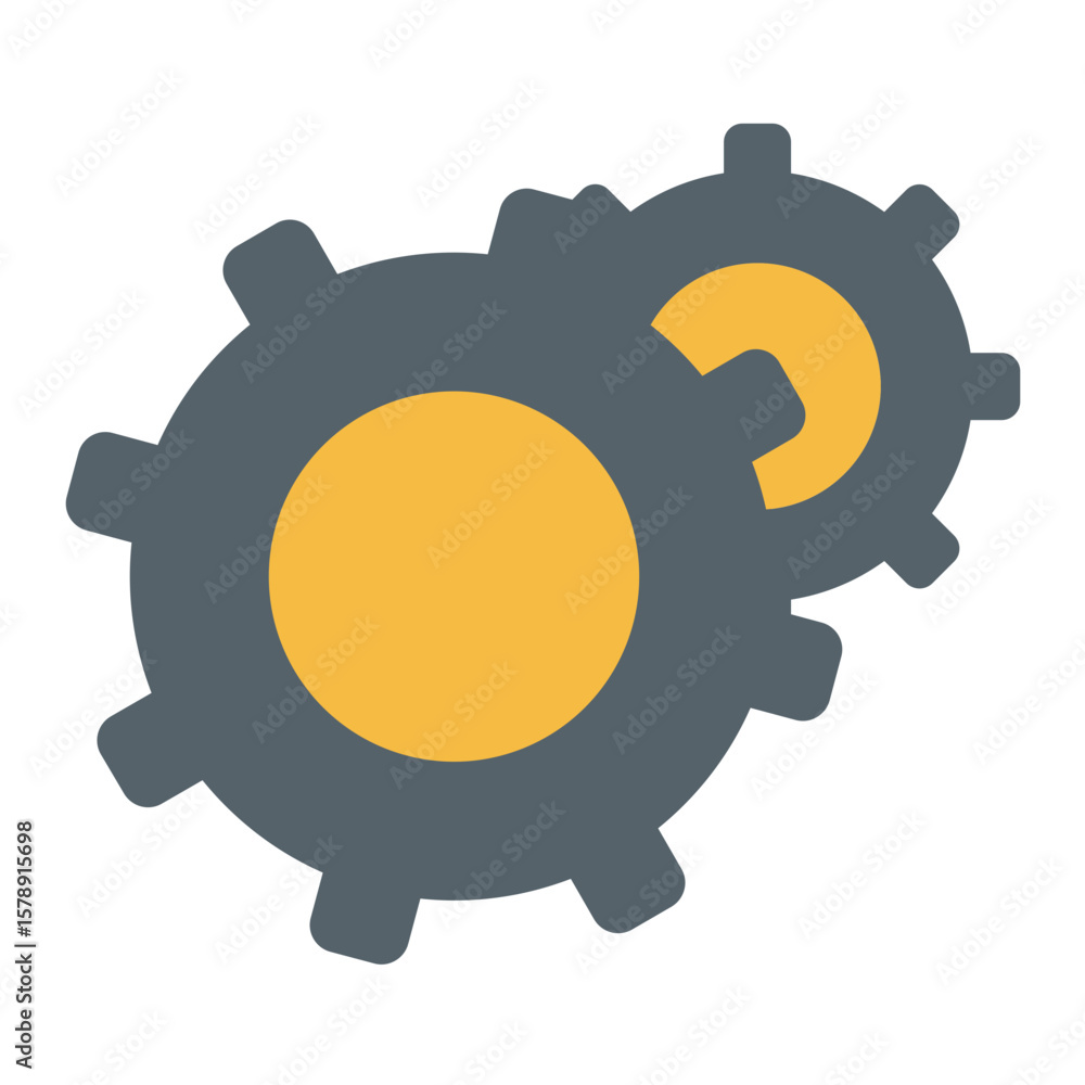 Poster setting vector design icon style