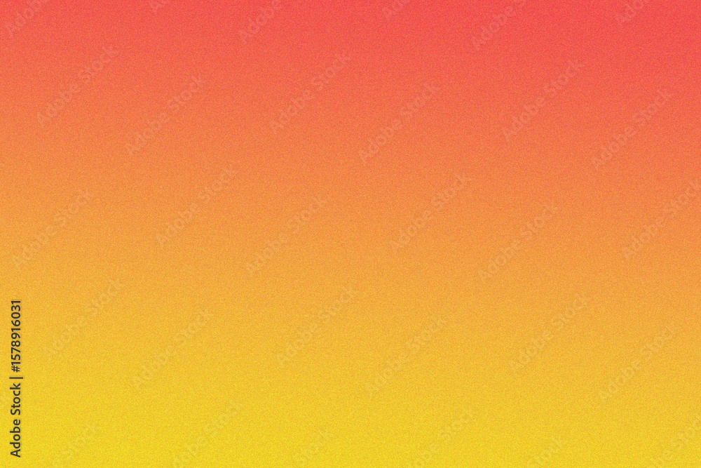 Aufkleber warm gradient background transitioning from deep coral pink to bright yellow with subtle grain textu