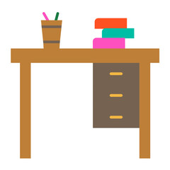 Desk Vector Design Icon Style