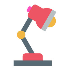 Desk Lamp Vector Design Icon Style