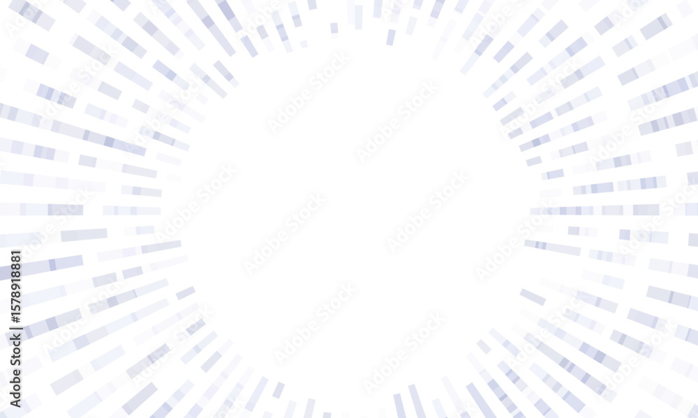 Poster minimal circular radial lines forming data pattern background in light violet color. abstract scienc