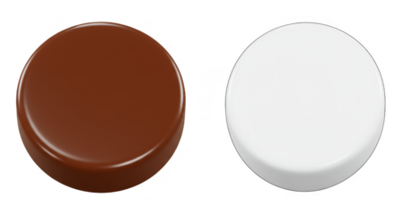 Isolated 3D Cookies Chocolate Vanilla Biscuit Sweet Delicious Snack