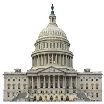 Fototapeta Isolated Capitol Building Transparent Background United States Architecture