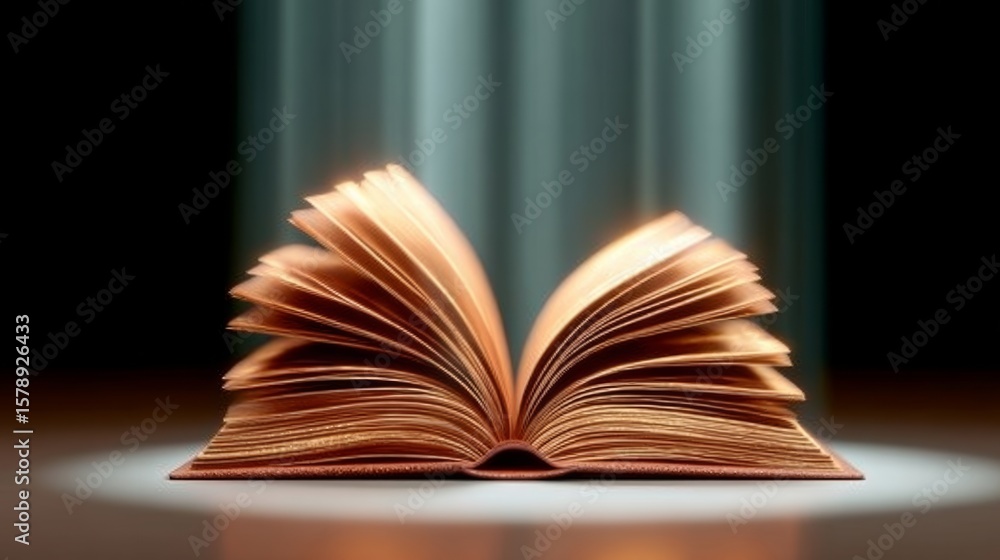 Poster book is open to a page with a title that reads 
