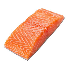 Fresh Raw Salmon Cut Slice Isolated Food Ingredient Transparent