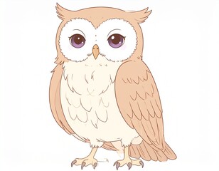 Naklejka premium フクロウ イラスト