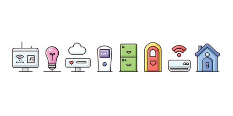 IoT and Smart City Technology Vector Icons Pack
