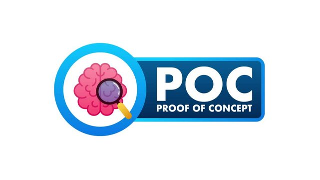 Proof of Concept Animated Icon on White and Green Screen Background