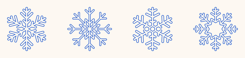 Snow Icon. Snowflake Shape. Vector Design