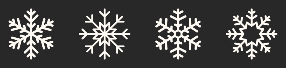 Snow Icon. Snowflake Shape. Vector Design