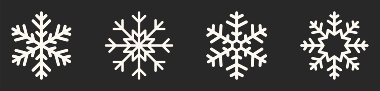 Snow Icon. Snowflake Shape. Vector Design