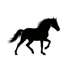 Obraz premium Running Horse Silhouette 