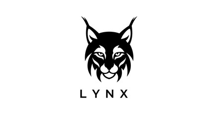 Silhouette of a Lynx Head, Bold and Stylish Design