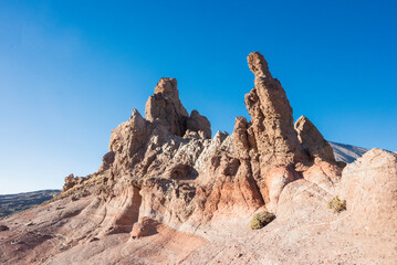 Teide National Park with volcano and lava rocks on Tenerife Canary Islands