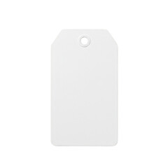 Isolated White Tag Retail Design Blank Price Template Paper