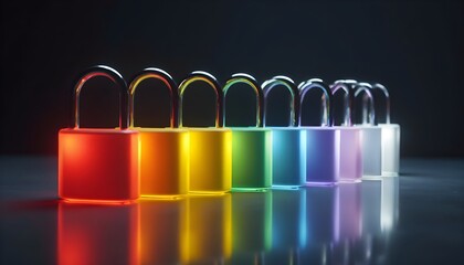Rainbow of Padlocks Vibrant Security Concepts for Digital & Physical Protection (50-150 chars)