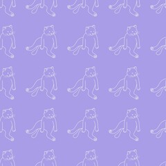 Cute cat pattern images are suitable for printing on product surfaces