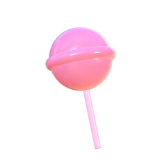 Y2K Style 3D Pink Lollipop