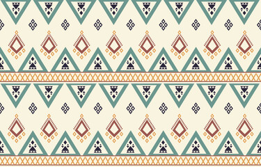 Geometric ethnic pattern seamless, Native American ethnic design, Southwestern decor design for background ,curtain, carpet, wallpaper, clothing, wrapping, Batik, vector illustration.