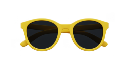 Isolated Yellow Sunglasses for Summer Style Fashion Accessory Design
