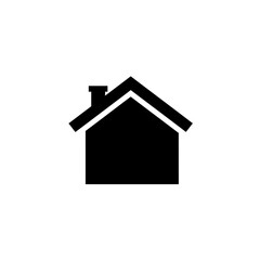 Iconic Home Silhouette: A minimalist illustration of a home icon. a symbol of shelter, comfort, and the feeling of belonging.