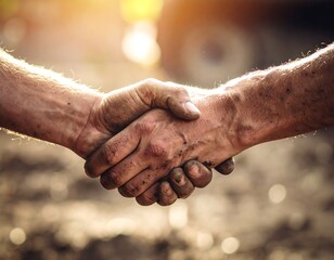 Hands shaking, dirty