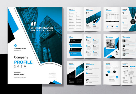 Creative Company Profile Template Layout