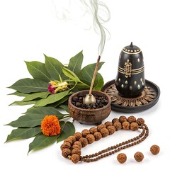 Shiva Lingam Puja Sacred Ritual  Spiritual Symbols