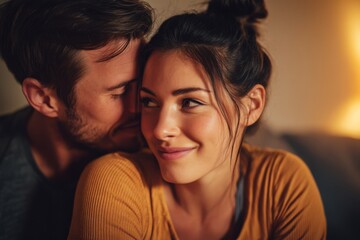 Obraz premium Men secretly desire emotional connection and warmth in romantic partners