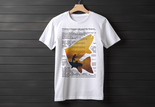 Fishing T Shirt Design Layout
