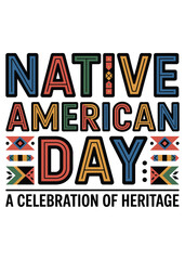 Fototapeta premium Native American Day Quote Typography T-Shirt Design