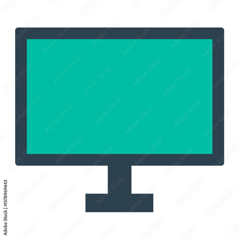 Poster lcd vector design icon style