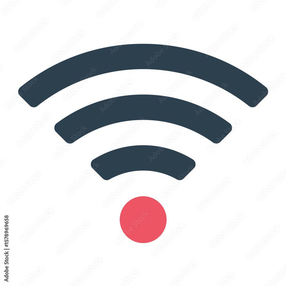 Poster wifi vector design icon style