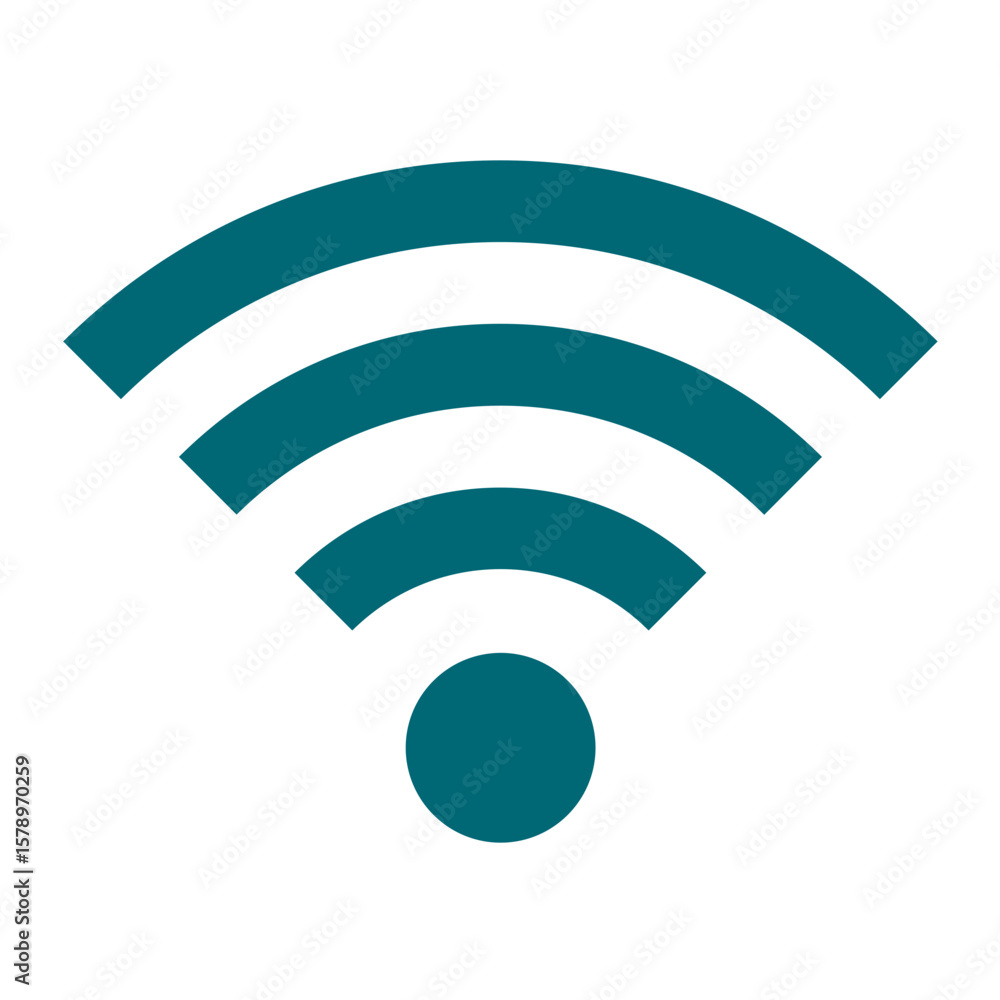 Poster wifi vector design icon style