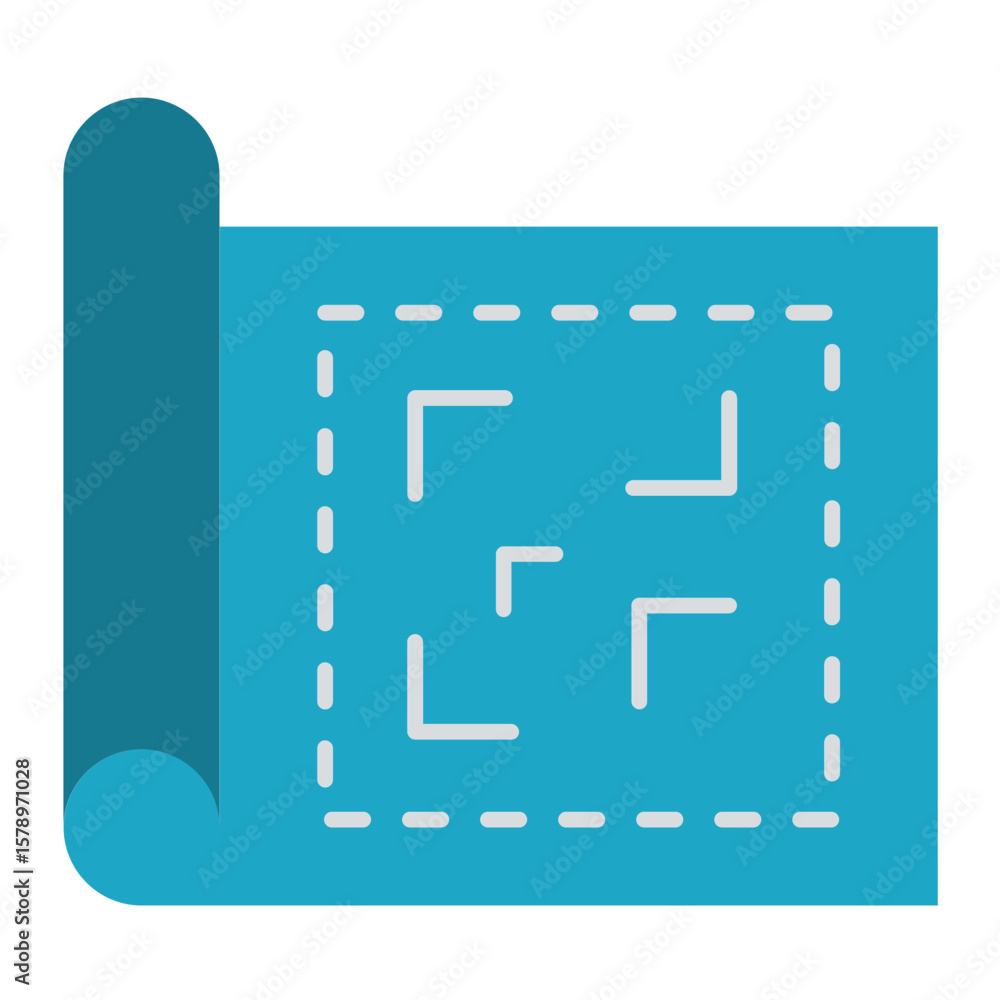 Poster blueprint vector design icon style