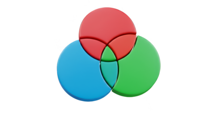 Intersect Circles Venn Diagram Infographic Chart Business Graph PNG