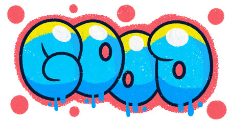  good word bubble tex graffiti with watercolor effect