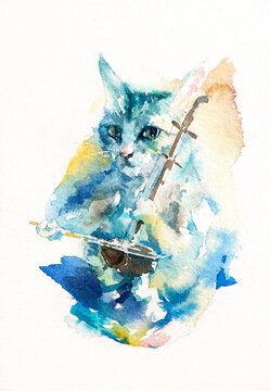 Erhu Cat Princess