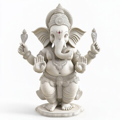 Ganesha sculpture standing in a blessing pose