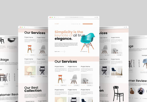 Interior Landing Page Design