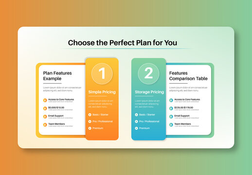 Modern Pricing Table UI Kit