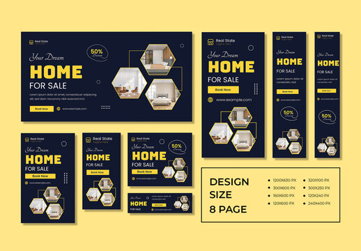 Real State Web Banner Design Layout