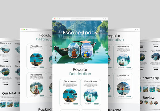 Travel Landing Page Design
