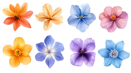 Watercolor illustration of a floral arrangement featuring vibrant yellow flowers with dark centers and delicate blue leaves and stems on a white background.