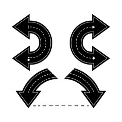 set of vector arrows