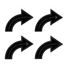 A vector set of arrows