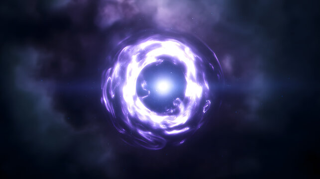 Mysterious pulsating cosmic object in a starry galaxy, revealing the wonders of astronomical discovery