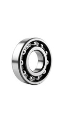 Isolated Mechanical Bearing Detailed Silver Metal Steel Precision