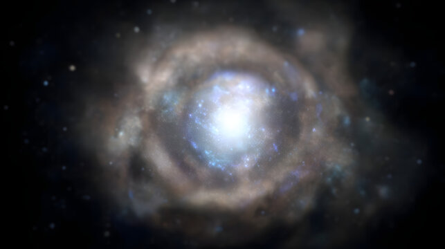 Mysterious pulsating cosmic object in a starry galaxy, revealing the wonders of astronomical discovery