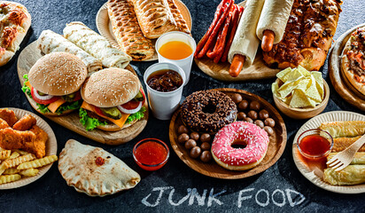 Foods enhancing the risk of cancer. Junk food